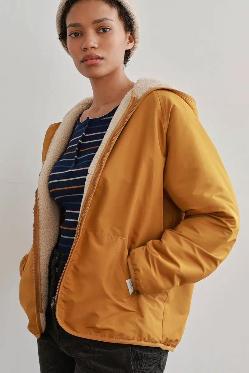 TWOTHIRDS TWOTHIRDS Damen vegan Jacke Laurie In Senfgelb, Gelb, – Produktbild 2 von 2