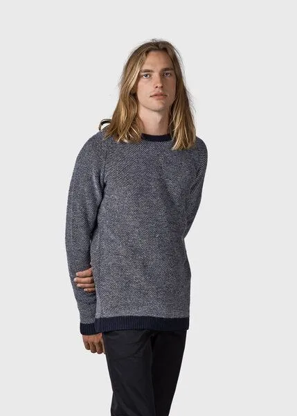 Klitmøller Collective Klitmøller Collective Strickpullover Arthur, Navy/cream, – Produktbild 4 von 4
