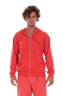 RAVENS VIEW IBIZA RAVENS VIEW IBIZA Herren vegan Hoodie Zip Ibiza Candy Red – Produktbild 1 von 1