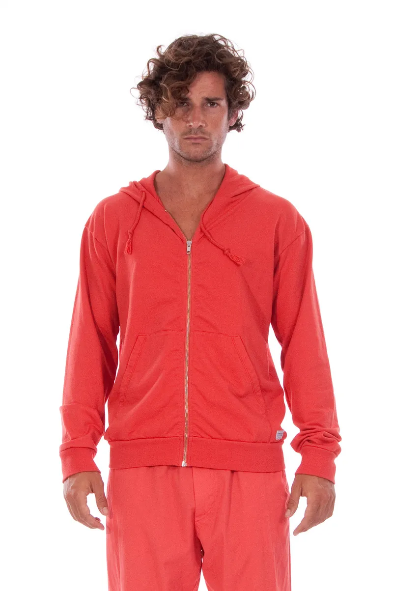 RAVENS VIEW IBIZA RAVENS VIEW IBIZA Herren vegan Hoodie Zip Ibiza Candy Red, Rot, – Produktbild 1 von 1