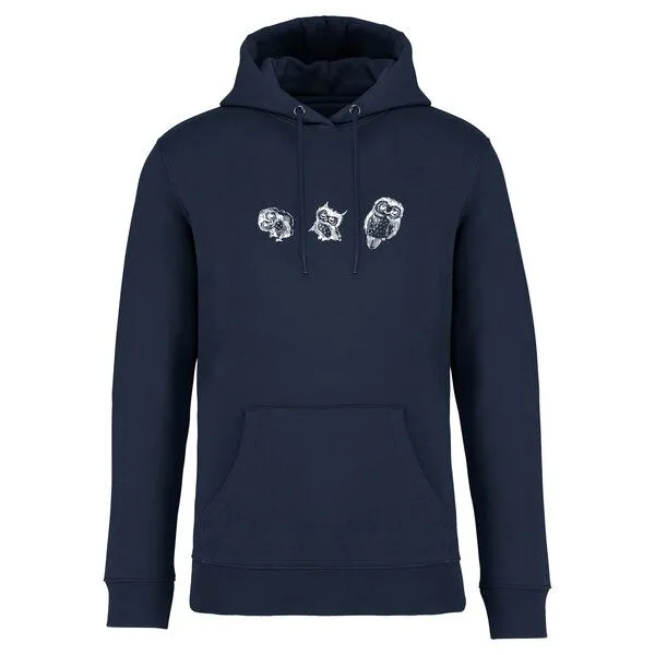 Greenspired Greenspired Basic Bio Unisex Hoody Nr. 4 Three Owls 350g/m² XXS - 3 XL, Navyblau, – Produktbild 1 von 1