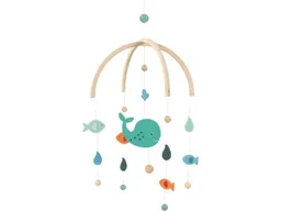 Goki goki Mobile aus Holz und Filz Wal Maße 25 x 30 cm – Produktbild 1 von 1