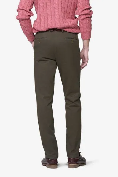 Meyer MEYER PIMACOTTON SATIN CHINO, Braun(braun), – Produktbild 3 von 4