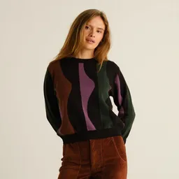Dedicated DEDICATED Damen Strickpullover Arendal Wavy Stripe – Produktbild 1 von 1
