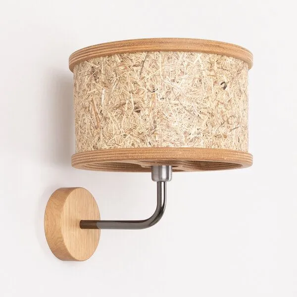 ALMUT von Wildheim ALMUT von Wildheim Almheu Wandlampe aus 100 % Tiroler Bio-Gräsern, Pures almheu (grün), – Produktbild 2 von 3