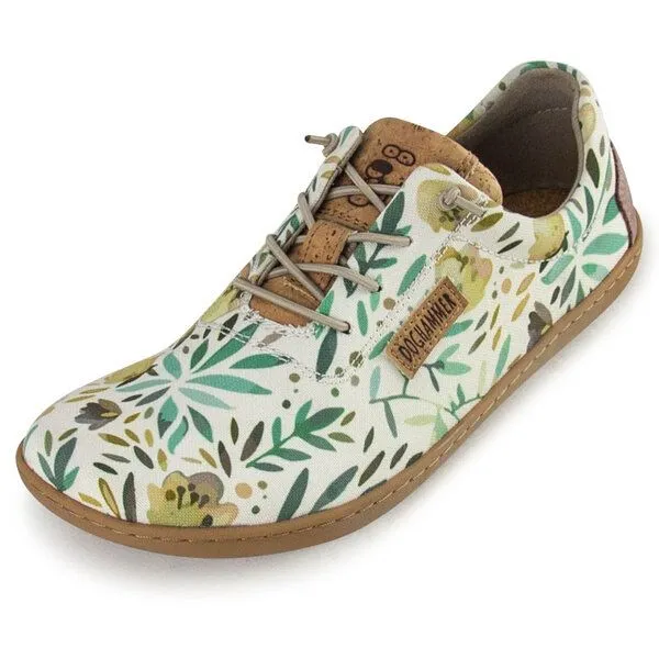 Doghammer Doghammer Veganer Barfußschuh Damen - Terrar Textile, Olive-flower (grün), – Produktbild 2 von 2