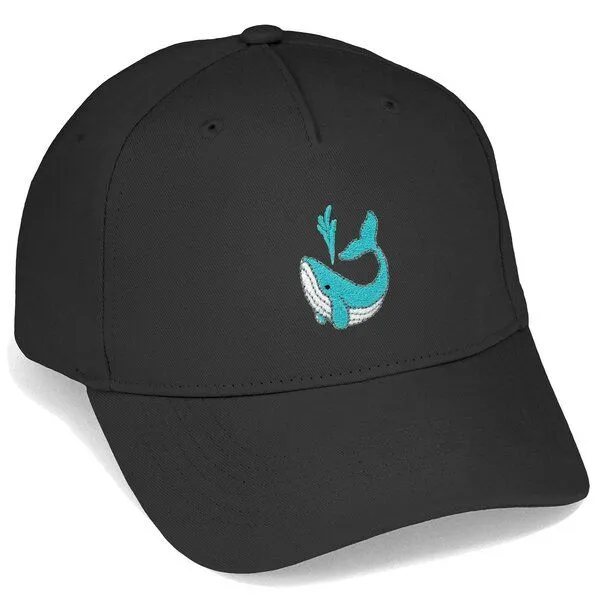 LIGARTI Bestickte Cap – Walter der Wal – LIGARTI Tiermanufaktur, Schwarz, – Produktbild 1 von 4