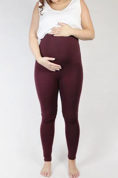 Frija Omina Frija Omina Bio Leggings Mama, Aubergine rot, – Produktbild 1 von 3