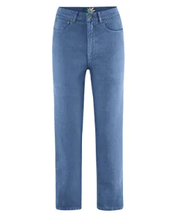HempAge Hempage Damen vegan Jeans Mit Hoher Leibhöhe Blueberry – Produktbild 1 von 1