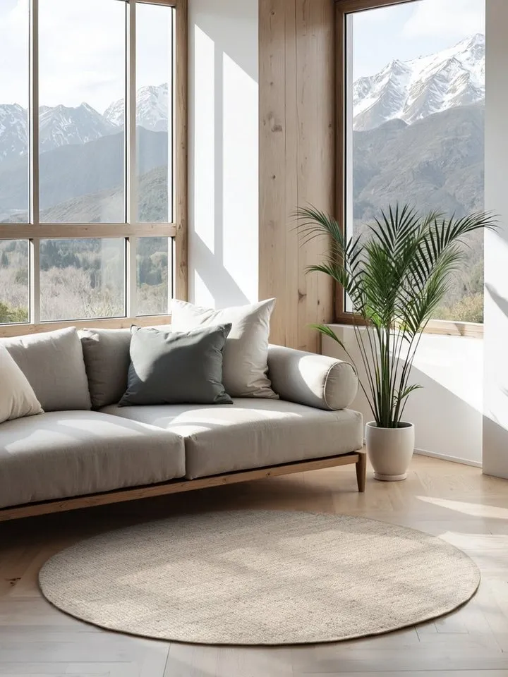 HANSE Home Teppich Jaipur Juteteppich, als Läufer und in Rund, rund, Höhe: 10 mm, 100% Naturfaser, Wohnzimmer, Esszimmer, Schlafzimmer, Weiß, – Produktbild 2 von 6