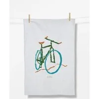 GreenBomb GREENBOMB Bike Brush Tea Towel - Praktisches Geschirrtuch aus Bio-Baumwolle / hochwertiger Print / Fair & Vegan – Produktbild 1 von 1