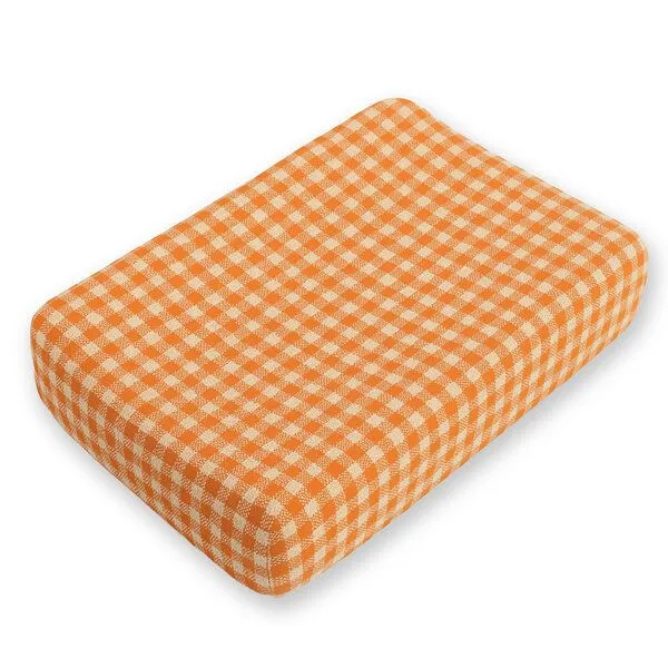 PAPATE PAPATE Wickelauflagenbezug aus Bio-Baumwolle, Orange, – Produktbild 1 von 4