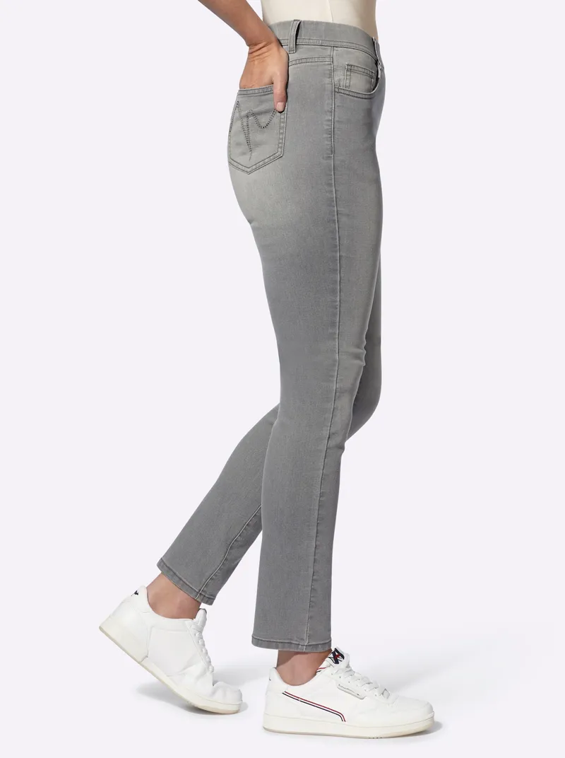 heine Schlupfjeans light grey-denim, Light grey-denim, – Produktbild 2 von 3