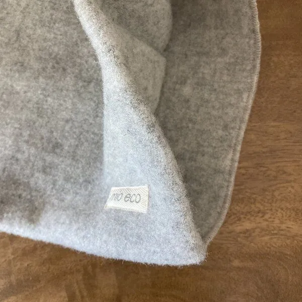 mio eco mio eco Kleines Yin Yoga Kissen Kissenhülle Elbwolle, Grau, – Produktbild 4 von 4