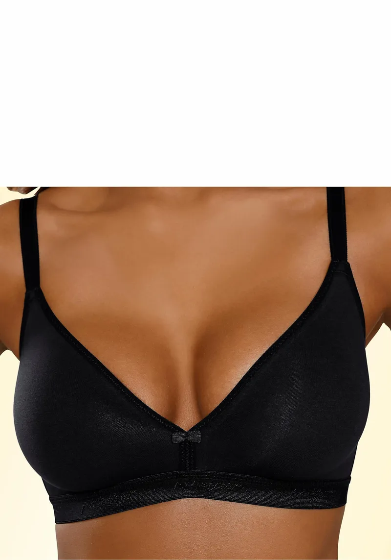 petite fleur by Lascana Bralette-BH 2xweiß+1xschwarz, 2xweiß+1xschwarz, – Produktbild 3 von 3