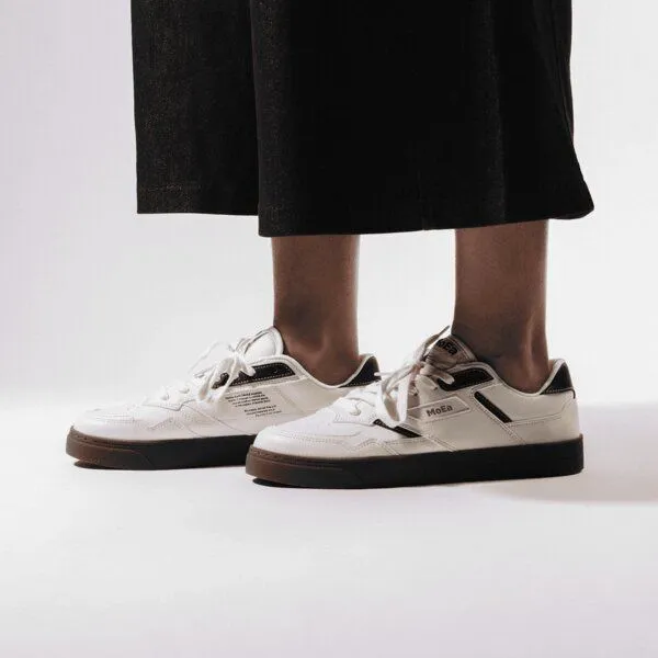 MoEa MoEa Sneakers GEN9 - Corn White & Black Grained, Black, – Produktbild 4 von 5