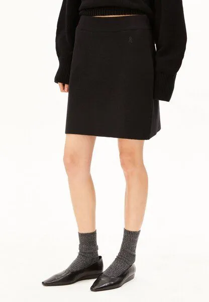 ARMEDANGELS ARMEDANGELS MINI Damen Strickrock aus Bio-Baumwoll-Mix, Black, – Produktbild 1 von 4