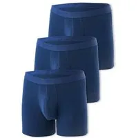 ORGANICATION ORGANICATION BRUNNO | Boxer Brief aus Bio-Baumwolle und TENCEL Modal im 3er-Pack, Navy, – Produktbild 1 von 1