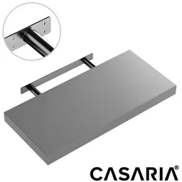 Casaria® Casaria Casaria Wandregal Schweberegal 50cm grau + Halterung – Produktbild 1 von 1