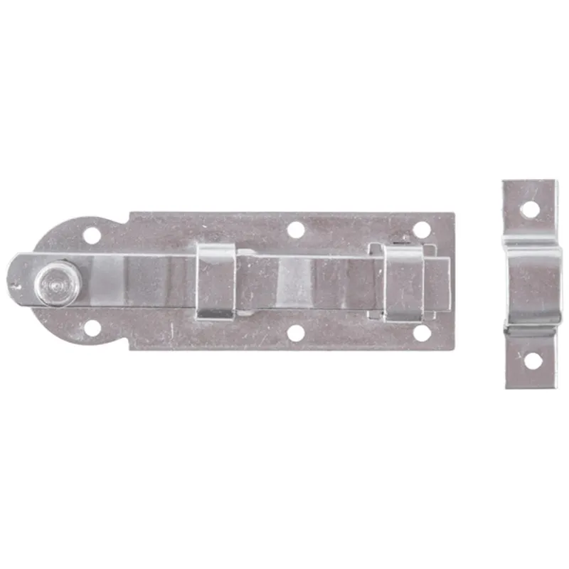 Alberts ALBERTS Fensterriegel, mit Knopf, gerade, mit Schlaufe, Edelstahl, Platte LxB 80x26 mm – Produktbild 1 von 1