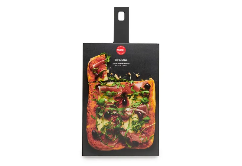 Woll Woll Servierbrett Woll Cut & Serve, Brett 49 x 24 cm, Holzpapierfaser, (1-St), aus FSC®-zertifiziertem Papierverbundstoff, Schwarz, – Produktbild 1 von 5