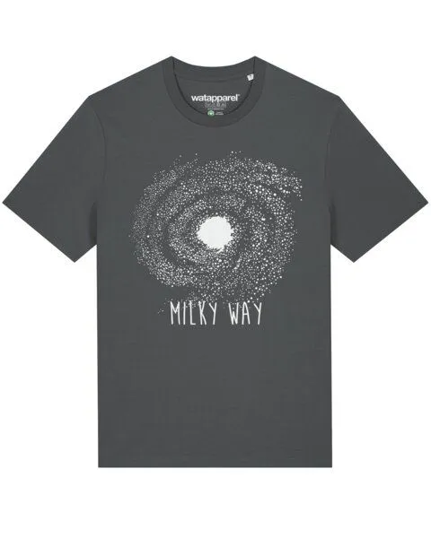 watapparel watapparel T-Shirt Unisex Milky way, Anthracite, – Produktbild 1 von 3