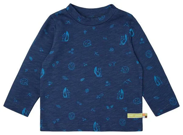 loud + proud loud + proud Babys & Kinder Shirt Slub Jersey mit Druck, GOTS-zertifiziert, Ultramarine(blau), – Produktbild 2 von 2