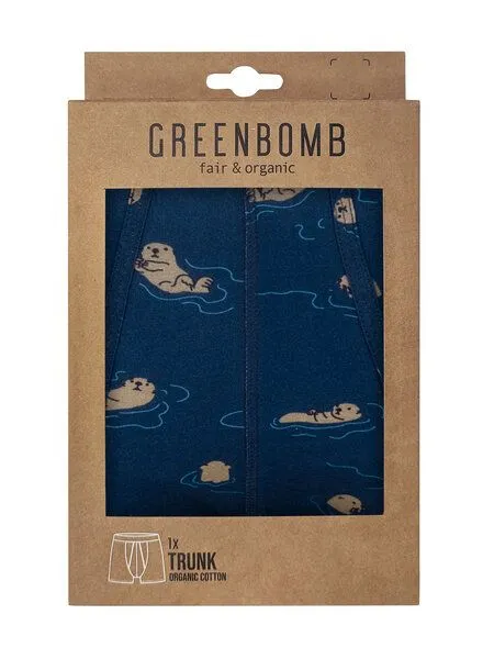 GreenBomb GreenBomb Playing Otter Trunk aus Bio-Baumwoll Mix, Weiß (mix), – Produktbild 2 von 2