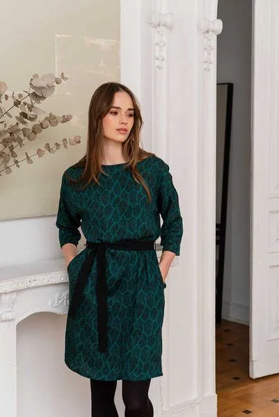 WiDDA berlin WiDDA berlin Kleid PURA petrol aus ECOVERO® – Produktbild 2 von 3
