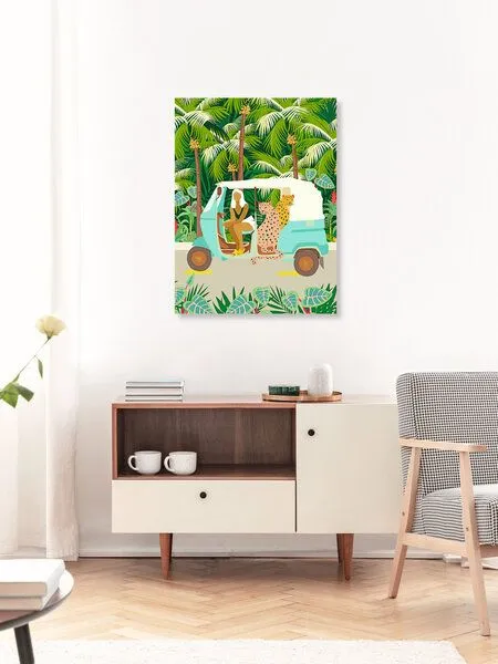 Photocircle Photocircle Poster / Leinwandbild - Rikshaw ride with Javan leopards in Bali – Produktbild 3 von 4