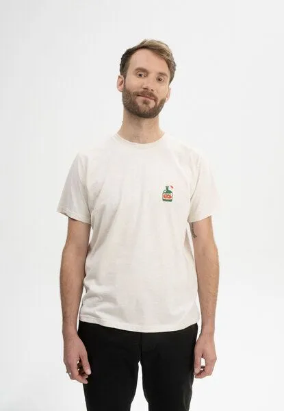 MELA T-Shirt Artist Edition Josha | von MELA | Fairtrade & GOTS zertifiziert, Cream melange / succo di mela, – Produktbild 1 von 8
