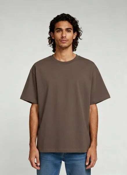 UNIPOLAR UNIPOLAR Oversized T-Shirt Modell: Free, Mocha (braun), – Produktbild 2 von 5