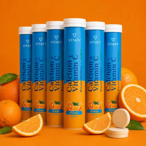 VITAFY VITAFY Calcium + Vitamin C - Orange (20 Brausetabletten) - 6er Pack – Produktbild 1 von 1