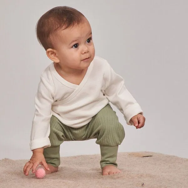 Sense Organics sense-organics Baby Wickelshirt in naturweiß, Modell VICTORIA, Weiß, – Produktbild 2 von 4