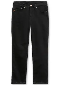 sheego Gerade Jeans black denim – Produktbild 1 von 1