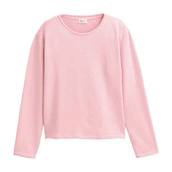 People Wear Organic People Wear Organic Sweatshirt, uni, Bio-Baumwolle, Melone, – Produktbild 1 von 4