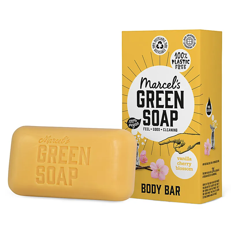 Marcel s Green Soap Marcel's Green Soap Shower Bar Vanilla & Cherry Blossom – Produktbild 1 von 1