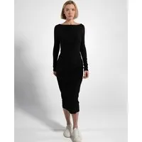 GORG GORG Geripptes Damen-Langarmkleid aus Bio-Baumwolle & TENCEL Modal – Produktbild 1 von 1