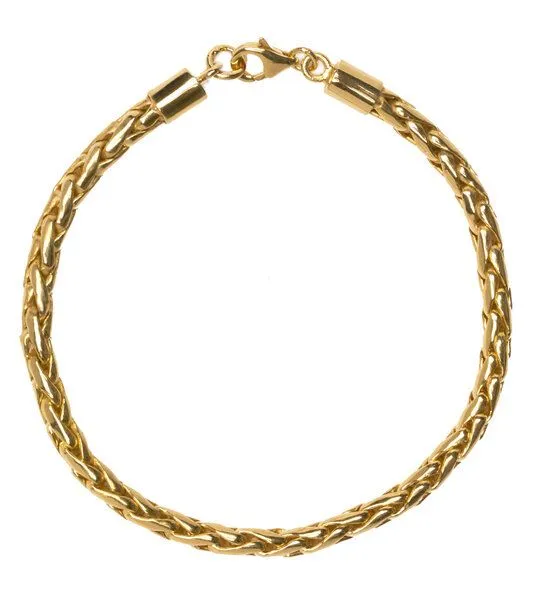 macimo macimo Chunky Armband vergoldet, aus recyceltem Sterlingsilber, Gold, – Produktbild 1 von 2
