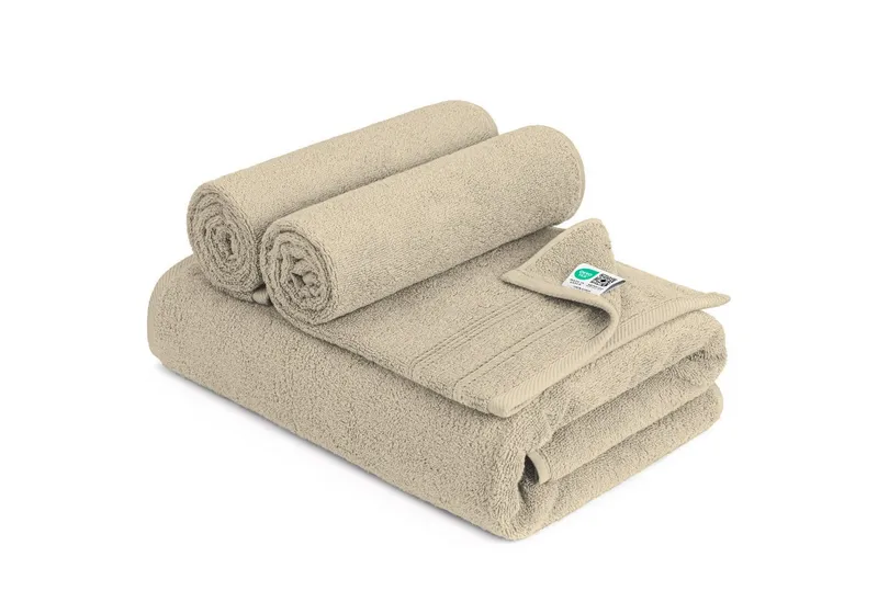 Kubus Handtuch Loomify, Weich, saugstark und hautfreundlich, Erstklassige Baumwolle erhältlich in vielen Größen und Farben, Beige, – Produktbild 1 von 5