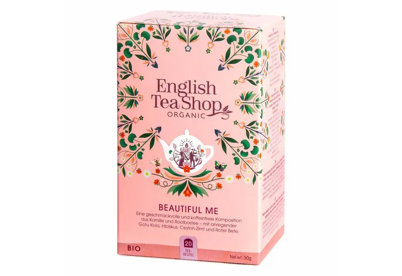 English Tea Shop English Tea Shop Tee Beautiful Me, BIO Wellness-Tee, 20 Teebeutel, Feine und leichte Mischung. – Produktbild 1 von 2