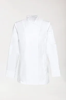 BERUFSBEKLEIDUNG Gastro Kochjacke Damen - 1/1 Arm, weiß - Berufsbekleidung.de – Produktbild 1 von 1