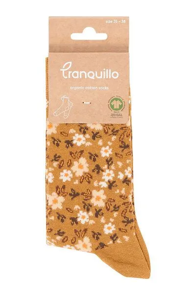 Tranquillo Socken Bloomyy - bloom camel / 39–42 – Produktbild 2 von 2
