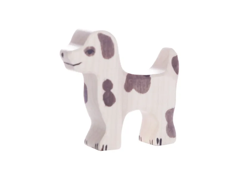 Holztiger Holztiger Holzfigur Hofhund, klein Maße 6 x 1,9 x 5,5 cm, Natur, braun, mehrfarbig, – Produktbild 1 von 2