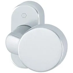 HOPPE Hoppe FH-Knopfrosette, RH12, ALU, FS-58G/55, Knopf fest a. Rosette, oval, verd.verschr., F1 – Produktbild 1 von 1