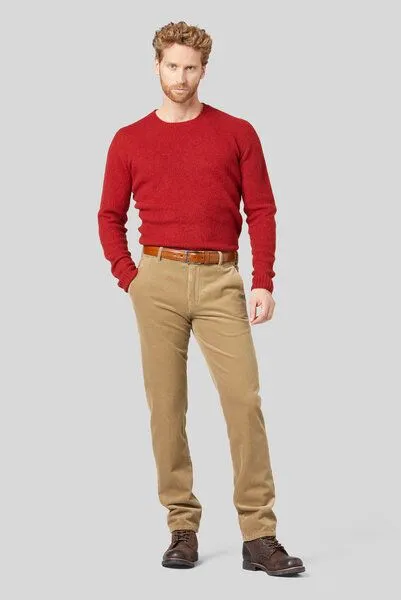 Meyer MEYER Superstretch Premium Cord Chino, Braun (sand), – Produktbild 2 von 4