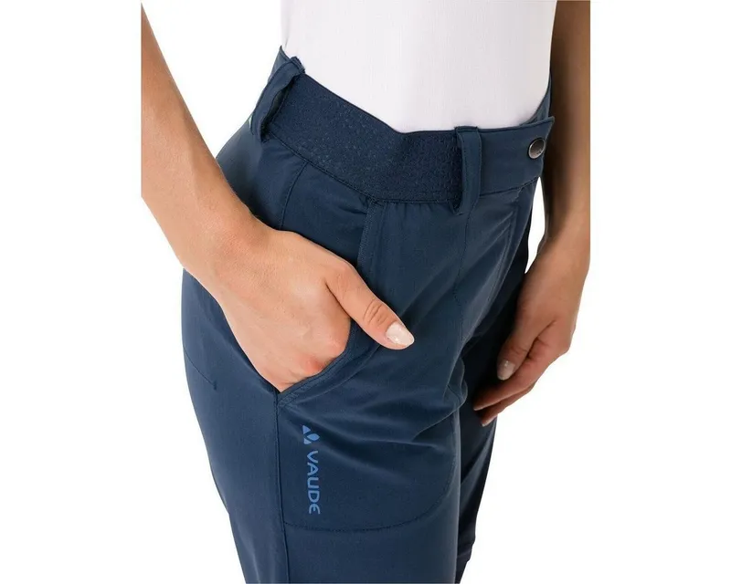 Vaude Vaude Outdoorhose Women's Farley Stretch ZO Pants II Vielseitige Trekkinghose mit Zip-Off-Funktion, wasserabweisend und, Blau, – Produktbild 2 von 2