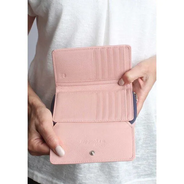 Vargu Vargu Echtleder Geldbörse NILA 1-A, Light pink - purple, – Produktbild 3 von 4