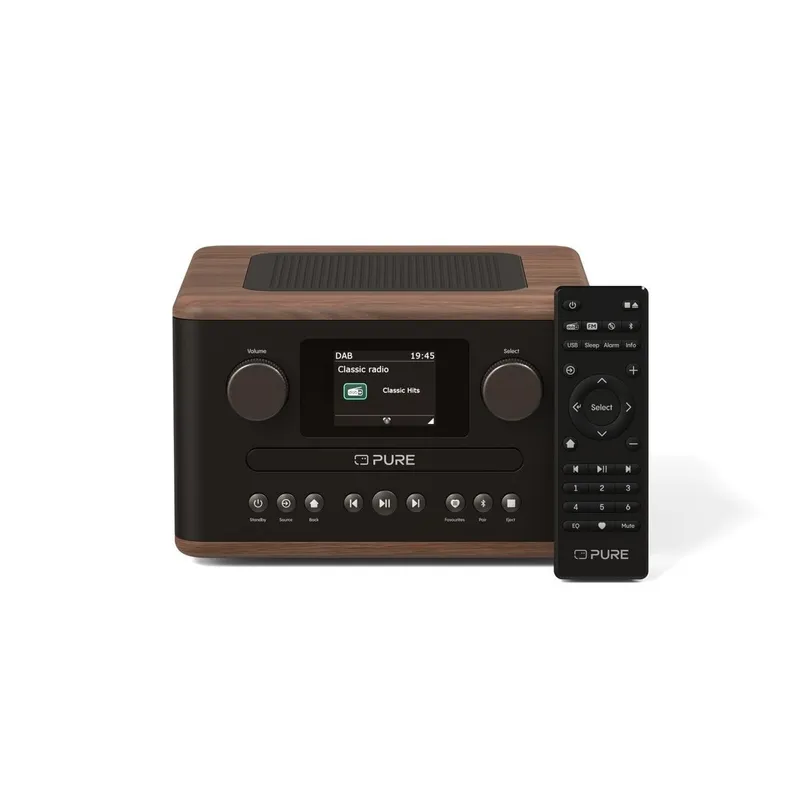 Pure Classic C-D4 Coffee Kaffee Braun/Walnuss DAB+ Radio mit CD Player – Produktbild 1 von 1