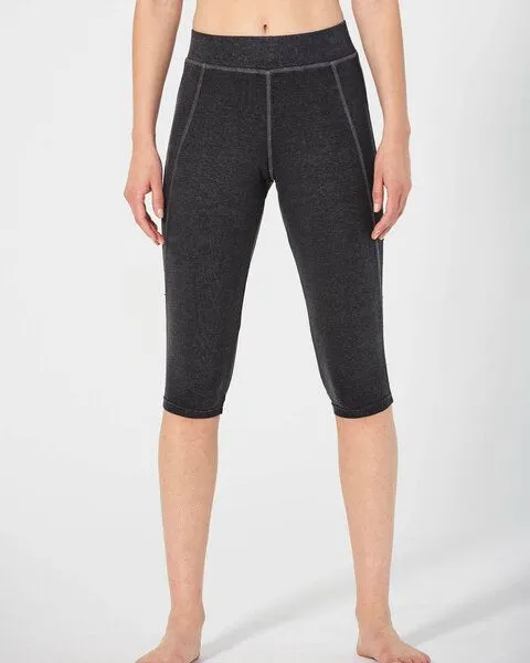 HempAge HempAge Yoga Leggins Hanf/Biobaumwolle, Black (schwarz), – Produktbild 2 von 4